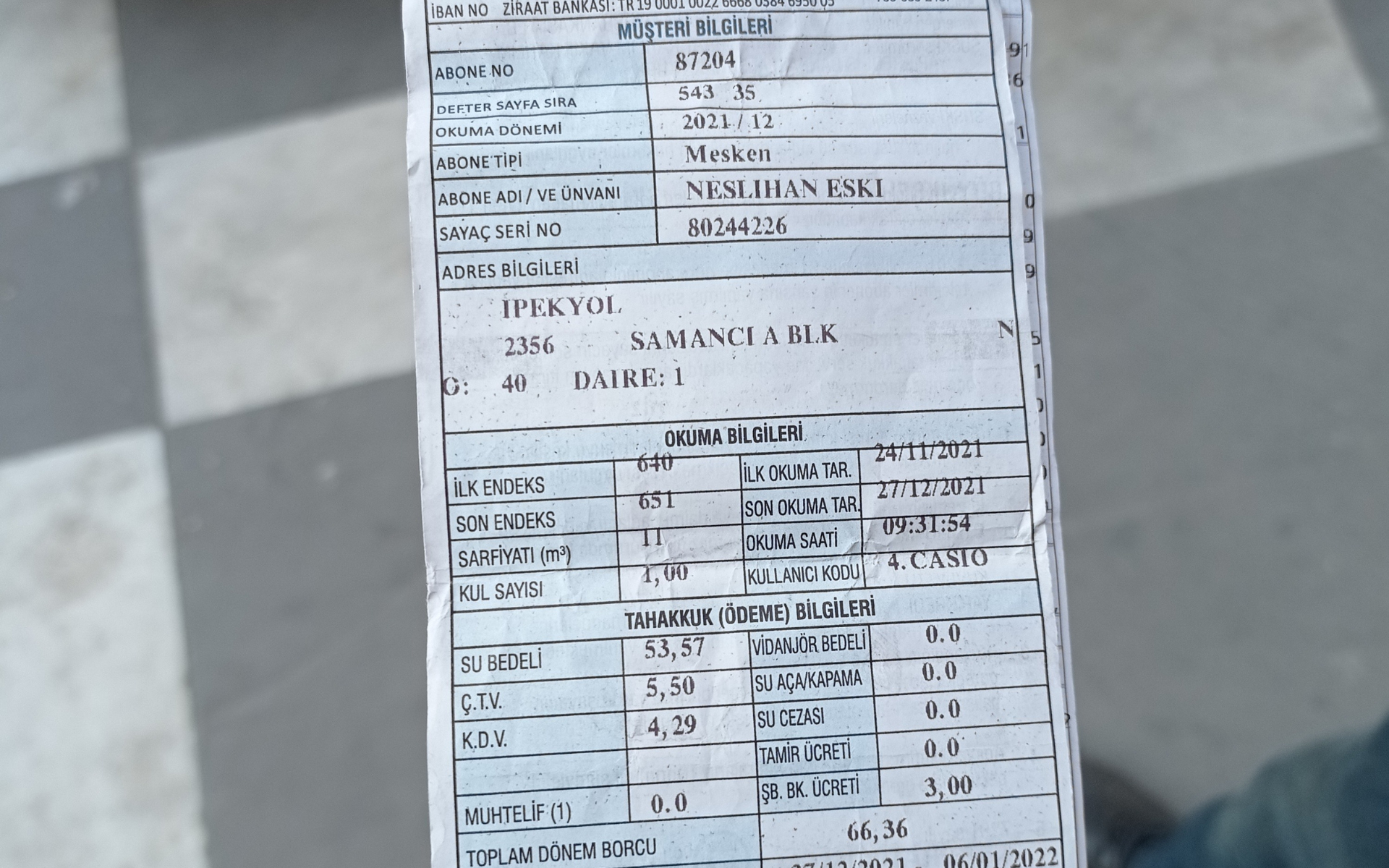 Kira ve Fatura Desteği